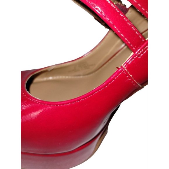 Jessica Simpson Darena Patent Mary Jane Platform Pumps Womens 8.5 Strappy New - Picture 10 of 14